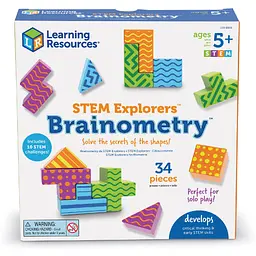 Навчальний ігровий набір Learning Resources STEM Explorers Brainometry Кольорова геометрія (LER9306) - мініатюра 4