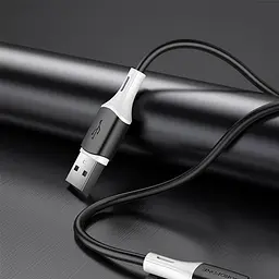 Дата кабель Borofone BX79 USB to Lightning (1m) Чорний - мініатюра 3