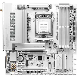 Материнская плата ASRock B850M CHALLENGER WIFI WHITE (B850M CHALLENGER WIFI WHITE) (Socket AM5, AMD B850, Micro-ATX)