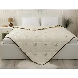 Ковдра вовняна зимова Руно Soft Sheep 200х220 см бежева - мініатюра 4