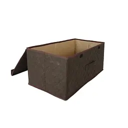 Короб для зберігання речей EuroHome 58*30*25 см коричневий (1502) - мініатюра 2