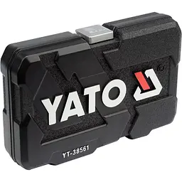 Набір головок торцевих Yato квадрат 3/8", М= 6-22 мм з інструментами 22 шт. (YT-38561) - мініатюра 3