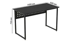 Комп'ютерний стіл Майк 75x140x60 чорний ДСП Сосна Кембра 32мм FRD-103876 - мініатюра 3