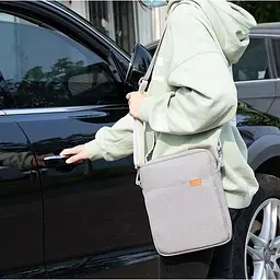 Сумка на плече BeCover для планшета/ноутбука 9"-11" Gray (711861) - мініатюра 5