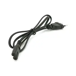 Кабель живлення C7 0.8m 0.5mm2 black Voltronic (PC-184CEE7/16-C7-CCA-1,0)