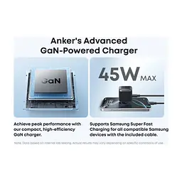 Зарядний пристрій Anker USB-C 45W Nano Charger black (A2692L11) - мініатюра 4