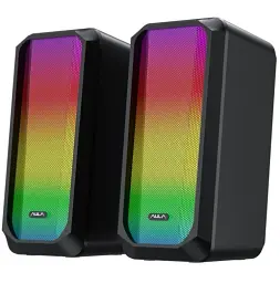 Акустичні колонки Aula N-600 Desktop Speaker, Black, 2 x 3 Вт, RGB, mini jack, USB (6978080505019) - мініатюра 2