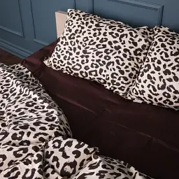 Наволочка MirSon Сатин Leopard Chic 70х70 см шоколадна (2200011122168) - мініатюра 4