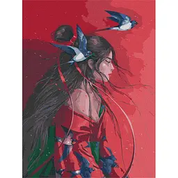 Картина за номерами "Небесна принцеса" ©lesya_nedzelska_art Ideyka KHO4953 40х50 см