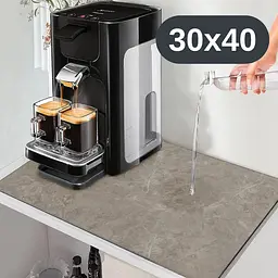 Антиковзаючий кухонний килимок 30×40 см — абсорбуючий для сушіння посуду та під кавоварку KT8001552