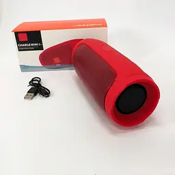 Портативна Вluetooth колонка Charge Mini E3 Бумбокс 1200 мАч 5Вт microSD Bluetooth 5.0 Червоний - мініатюра 5