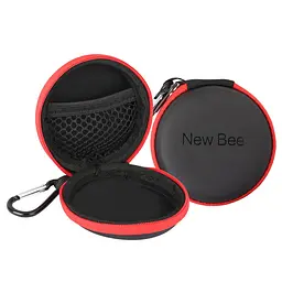 Bluetooth гарнітура New Bee LC-B41 Black з чохлом бездротові навушники з тривалим часом роботи - мініатюра 2