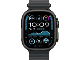 Смарт-годинник Apple Watch Ultra 2 GPS + Cellular 49mm Black Titanium Case w. Black Ocean Band (MX4P3) - мініатюра 2