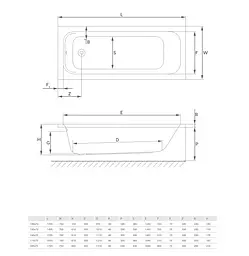 Ванна акрилова Radaway Mia Eco 160x70 з ніжками, біла (WA1-55-160x070) - мініатюра 3