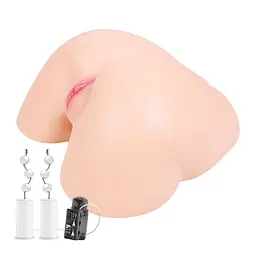 Мастурбатор Kokos 002 Hanna ONAHOLE Real Hips 2WayPlus з вібрацією та масажем - мініатюра 1