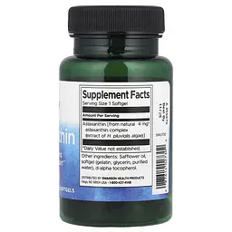 Натуральна добавка Swanson Astaxanthin 4 mg 60 капсул - мініатюра 2