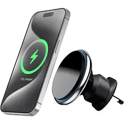 Автотримач із бездротовою зарядкою Proove Magic Circle 15W Silver (WHMC15020006) [167447] - мініатюра 6