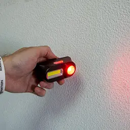 Налобний ліхтарик з білим та червоним світлом акумуляторний X-Balog BL 1084 - мініатюра 7