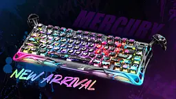 GravaStar Клавіатура механічна Mercury V75 Pro 80keys, Magnetic Jade Gaming, 8K, USB-A, RGB, Neon Graffiti - мініатюра 10