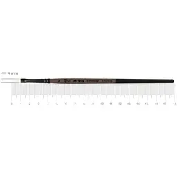 Пензель синтетика овальна MOON 1203FR коротка ручка Rosa