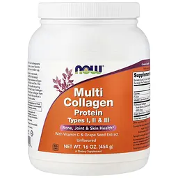 Протеїн Now Foods Multi Collagen Protein Unflavored 454 г