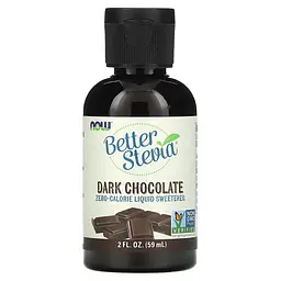 Замінник харчування Better Stevia 60 мл Dark Chocolat NOW fit0016404
