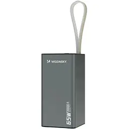 Универсальная мобильная батарея Wozinsky K65+ 30000 65W Gray (5907769364457)