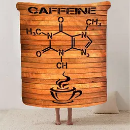 Плед плюшевий на подарунок 3D COFFEINE 160х200 см - мініатюра 2