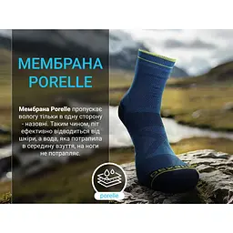 Шкарпетки DexShell Running Lite 2.0 Socks водонепроникні L 43-46 темно-блакитні - мініатюра 5