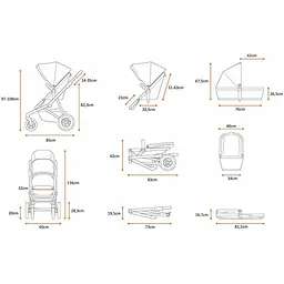 Детская коляска Thule Sleek Aluminum/Midnight Black [11000007] [107630] - мініатюра 11