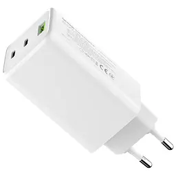 Зарядний пристрій ColorWay C101B GaN Mini 100 Вт PD PPS 2xUSB-C + USB-A білий (CW-CHS061PD-WT) - мініатюра 6