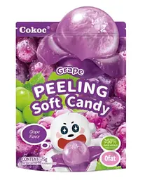 Желейні цукерки Cokoc Peeling Soft Candy Grape 75г
