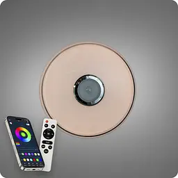 Люстра світлодіодна 517 Dlight RGB з пультом і колонкою 70Вт Білий (02178) - мініатюра 7