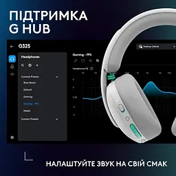 Ігрові навушники Logitech G325 Lightspeed Wireless White (981-001531) [158922] - мініатюра 4