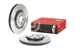 Диск гальмівний передній вентильований Jaguar F-type, Xj, XF I, Xk II 03-25р Brembo (09.B556.11) - мініатюра 2