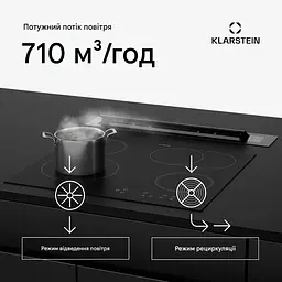 Витяжка висувна Klarstein Brisa 60 (10046381) - мініатюра 2