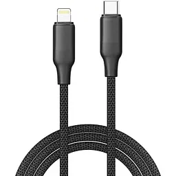 Кабель ColorWay USB Type-C - Lightning (M/M), TPE embossed, 3А, 2 м, Black (CW-CBPDCL102-BK)