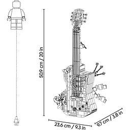 Конструктор LEGO Editions Music Подвійна гітара Олівії Родріґо 1228 ел. (43031) - мініатюра 14