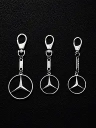 Брелок з білого золота Mercedes (Мерседес) (з9003) - мініатюра 4