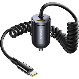 Автомобільний зарядний пристрій Baseus Tiny Star Mini Car Charger (C+C Cable Included) 30W чорний C00035001121-00