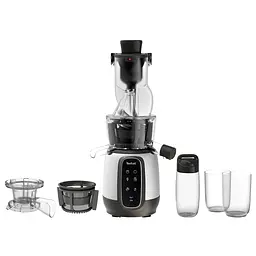 Соковитискач Tefal Ultra Juice шнековий 200 Вт сріблясто-чорний (ZC605D38)