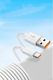Кабель USB - Type-C 2А для заряджання та живлення 10 м Білий (USB Type-C 10m) Digital - мініатюра 3
