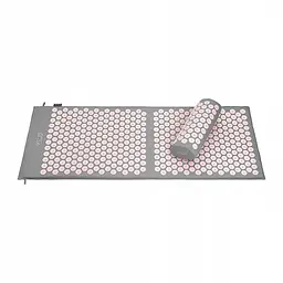 Килимок акупунктурний 4FIZJO Аплікатор Кузнєцова з валиком 128 x 48 см Grey/Pink 4FJ0288 (P-5907739313294) - мініатюра 2