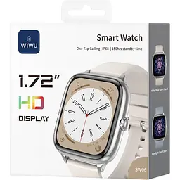 Смарт-годинник WiWU SW06 Silver (6977703656718) [169505] - мініатюра 9