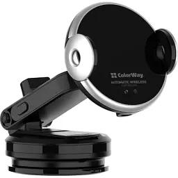 Універсальний автотримач ColorWay AutoSense Car Wireless Charger 15W (Dashboard + Air Vent) (CW-CHAW039Q-BK) - мініатюра 4