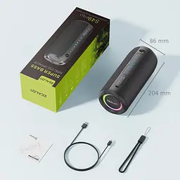 Портативна bluetooth колонка Zealot S49 Pro з LED підсвічуванням чорний - мініатюра 8