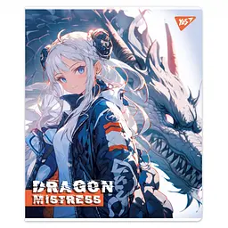 Набір зошитів для записів А5 Yes Dragon mistress 12 аркушів в клітку 10 шт. (767491) - мініатюра 5