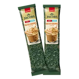 Кавовий напій Jacobs 3 в 1 Iced Latte Salted Caramel, 21 г (825582) - мініатюра 2