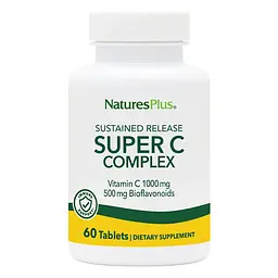 Вітаміни та мінерали Super C Complex Sustained Release, 60 таблеток Natures Plus fit0017939