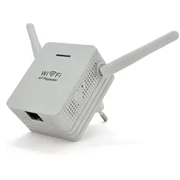 Підсилювач WiFi сигналу з 2-ма вбудованими антенами LV-WR06, живлення 220V, 300Mbps, IEEE 802.11b / g / n, 2.4GHz, BOX